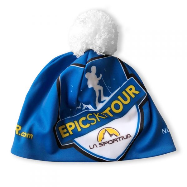 Mütze mit Pompon von NORDICSKY mit EPIC Ski Tour Personalisierung 01